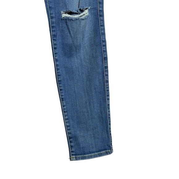 Fidelity Denim Mila Low Rise Ankle Slim Blue Jeans Faded Whiskering 30 - Picture 7 of 16